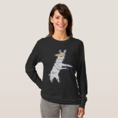 Flossen Llama Dance Floss als een baas T-shirt (Voorkant volledig)