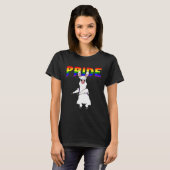 Flossen Llama Lesbisch Biseksueel Gay LGBT Pride T-shirt (Voorkant volledig)