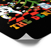 Flossen rond de Tandheelkundige Grappige Xmas Dent Poster (Hoek)
