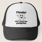 flossin_aint_just_for_gangstas-pet trucker pet (Voorkant)
