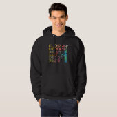 Flossin Wie Boss Last Day of School Pre K Teacher Hoodie (Voorkant volledig)