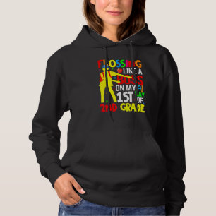 Flossing als een boss op mijn eerste dag van de tw hoodie