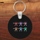 Flossing Hearts Valentijnsdag Floss like a boss B Sleutelhanger (Voorkant)