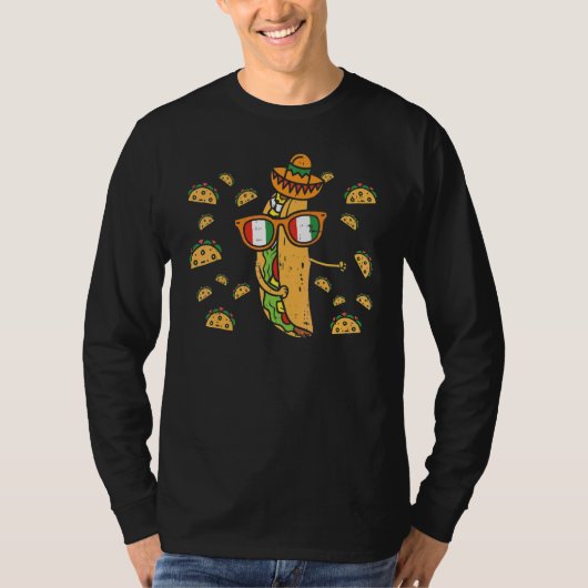 Flossing Taco Dance Cinco De Mayo Floss Mexican Fo T-shirt (Voorkant)