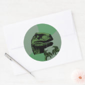 Flossoraptor Philosoraptor Ronde Sticker (Envelop)