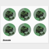 Flossoraptor Philosoraptor Ronde Sticker (Vel)