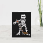 Flossskeleton Hockey Player Halloween Costume Kaart (Voorkant)