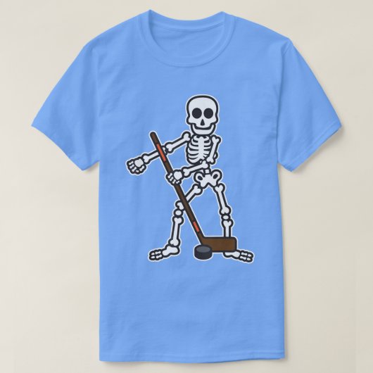 Flossskeleton Hockey Player Halloween Costume T-shirt (Design voorkant)