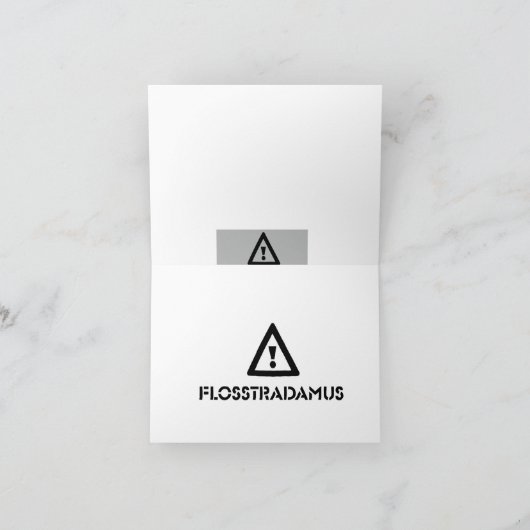 FLOSSTRADAMUS-Wenskaart Kaart (Binnen)
