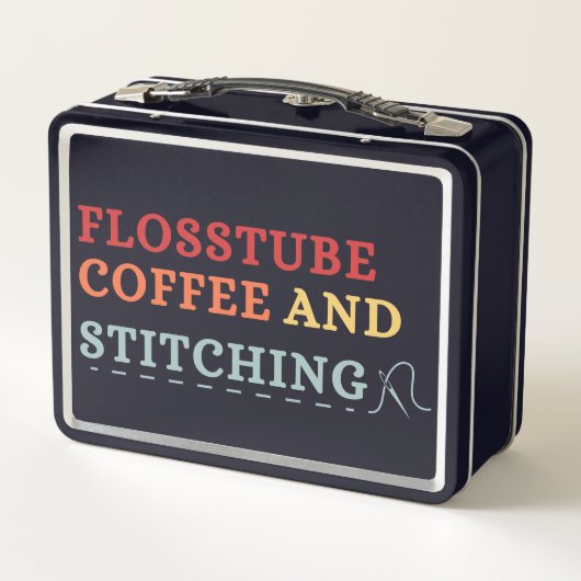Flosstube Coffee And Stitching - Cross Stitcher  (Achterkant)
