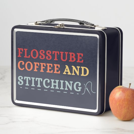 Flosstube Coffee And Stitching - Cross Stitcher  (In situ)