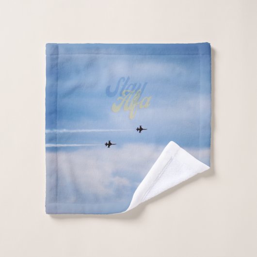 FloState Design "ME"-Man Eruditely Sky Bad Handdoek (Wasdoekje)