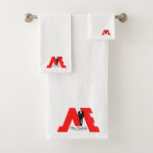 FloState Design "ME" Man Eruditely Towel Set Bad Handdoek (Insitu)