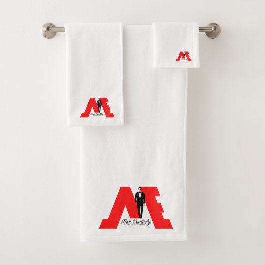 FloState Design "ME" Man Eruditely Towel Set Bad Handdoek (Insitu)