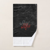 FloState Design "ME"-Man — gewoon Alfa blk Bad Handdoek (Handdoek)