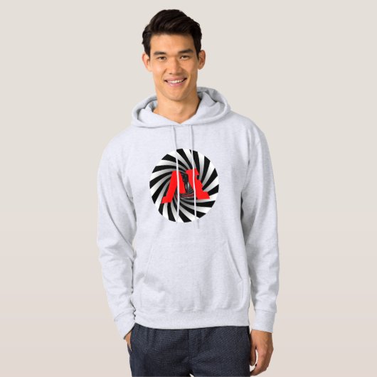 FloState Design "ME"-Man, normaal midden wervelkol Hoodie (Voorkant volledig)
