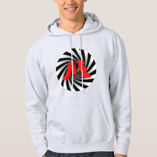 FloState Design "ME"-Man, normaal midden wervelkol Hoodie (Voorkant)