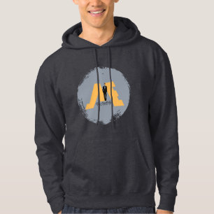 FloState Design "ME"-Man, zuiver geel, grijs Hoodie