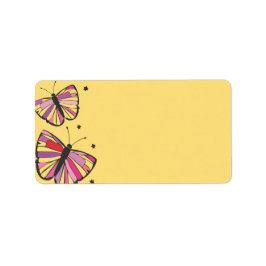 FLOT BUTTERFLY Bat Mitzvah Sticker Address