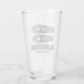 Flotation is mijn kopilot Snowschoenen Glas (Achterkant)