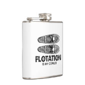 Flotation is mijn kopilot Snowschoenen Heupfles (Rechts)