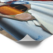 Flotsam Man. Olie op Canvas. Door Gary Dorking Poster (Hoek)