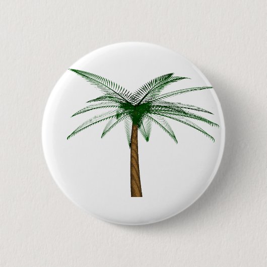 Flotsam Palm Ronde Button 5,7 Cm (Voorkant)