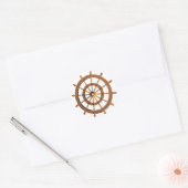 Flotsam Wiel Ronde Sticker (Envelop)
