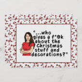 FLOTUS Melania Trump Funny Flat Christmas Kaart (Voorkant / Achterkant)