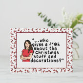 FLOTUS Melania Trump Funny Flat Christmas Kaart (Staand voorkant)