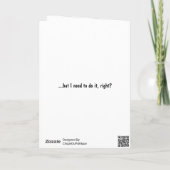 FLOTUS Melania Trump Funny Folkard Feestdagen Kaart (Achterkant)