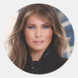 FLOTUS op een sticker Melania Trump