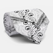 Flounder Fish Pattern Stropdas (Opgerold)