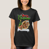 Flounder Fish   Xmas Decoration Santa Flounder Chr T-shirt (Voorkant)