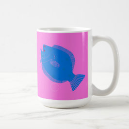 Flounder kijkt altijd aan de zonnige kant koffiemok