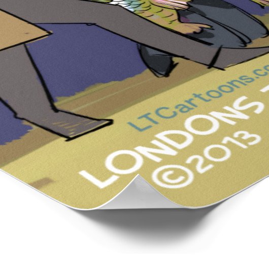 Floundering Husbands Funny Poster (Hoek)