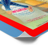  Flour Ad Beauful 1895  meisje (kopie) Poster (Hoek)