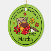 Flour Child Personalized Ornament (Links)