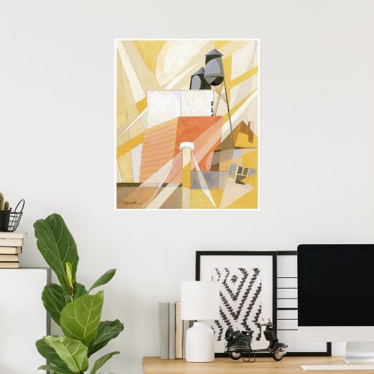 Flour Mill (Factory), Charles Demuth Poster (Thuiskantoor)