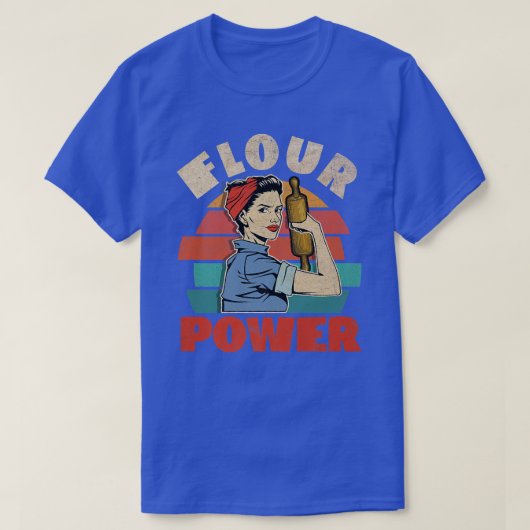 Flour Power Baking T-shirt Baker (Design voorkant)