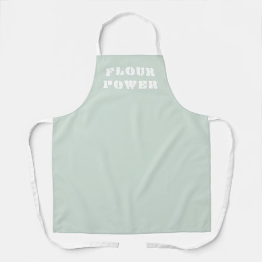 Flour Power Funny Light Sage Green Schort (Voorkant)