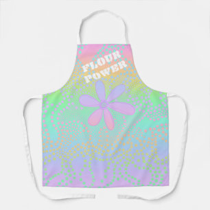 Flour Power Funny Retro Rainbow-Schort Schort