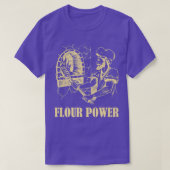 Flour power man at work baking bakery men  t-shirt (Design voorkant)