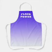 Flour Power Paarse Ombre Baking Schort (Voorkant)
