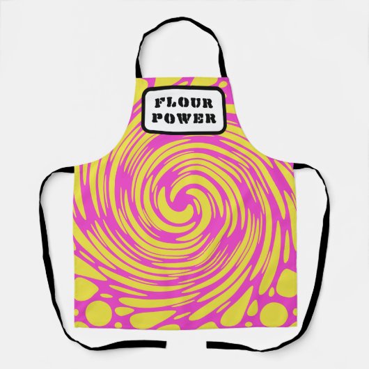 Flour Power Psychedelic Pink Yellow Schort (Voorkant)