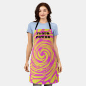 Flour Power Psychedelic Pink Yellow Schort (Gedragen)