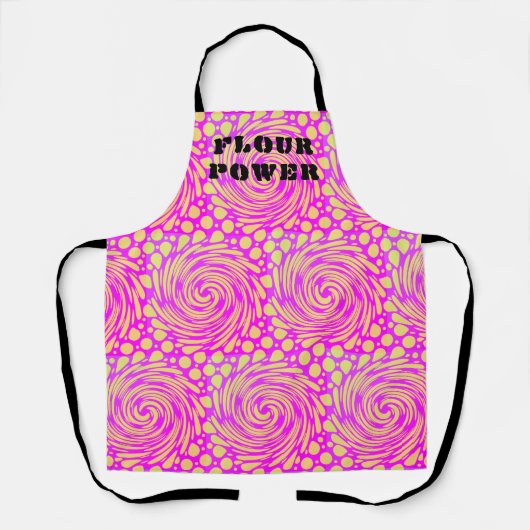 Flour Power Psychedelic Pink Yellow Schort (Voorkant)