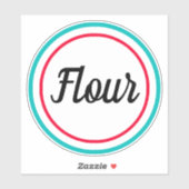 Flour Retro Style Vinyl Sticker (Vel)