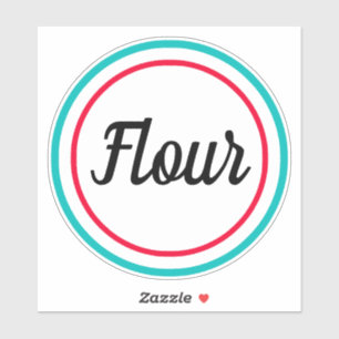Flour Retro Style Vinyl Sticker