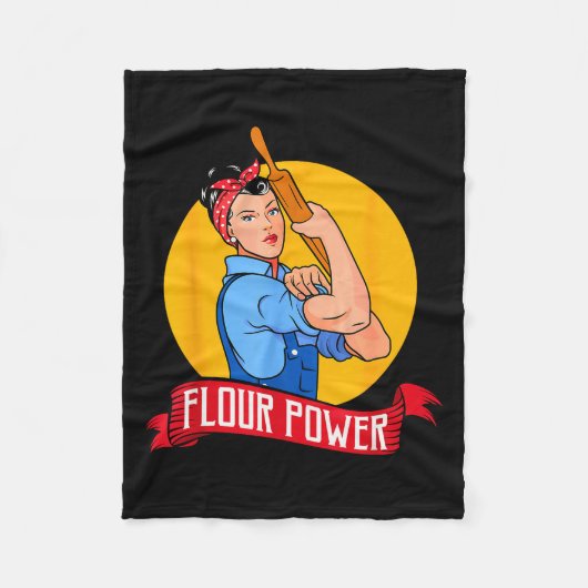 Flour Wer - Funny Baking & Pastry Baker - Baki Fleece Deken (Voorkant)